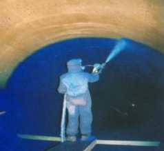 施工事例：パイプライン内部